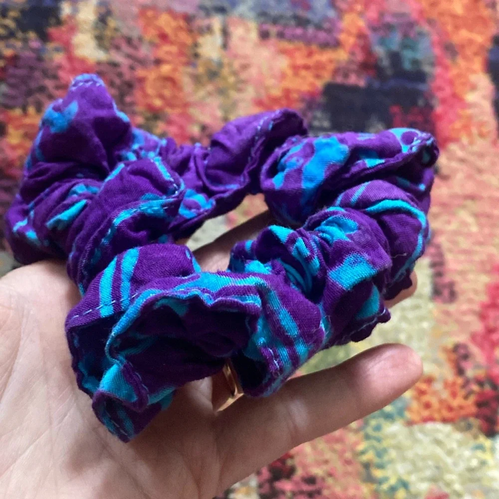 Mexicali Blues Purple and Blue Hair Scrunchie